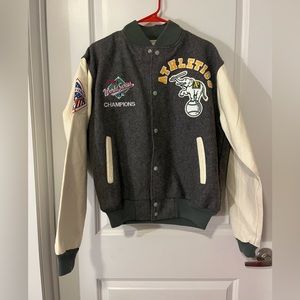 Chalk Line Large Varsity Jacket Oakland Athletics MLB Baseball